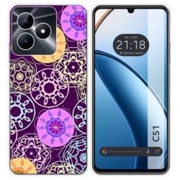 Funda Silicona para Realme C51 diseño Radial Dibujos