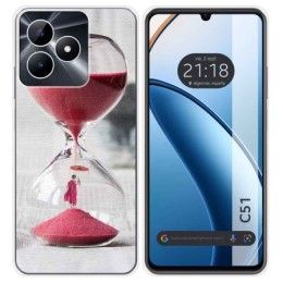 Funda Silicona para Realme C51 diseño Reloj Dibujos