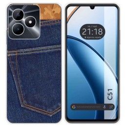 Funda Silicona para Realme C51 diseño Vaquero Dibujos