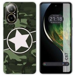 Funda Silicona para Realme C67 4G diseño Camuflaje 01 Dibujos