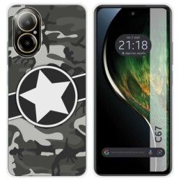 Funda Silicona para Realme C67 4G diseño Camuflaje 02 Dibujos