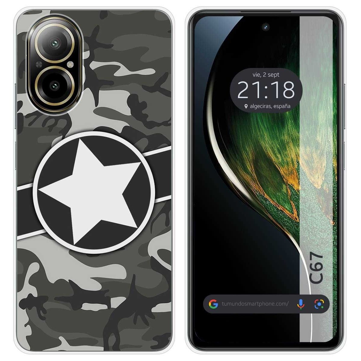 Funda Silicona para Realme C67 4G diseño Camuflaje 02 Dibujos