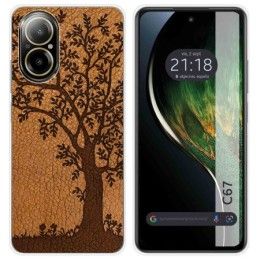 Funda Silicona para Realme C67 4G diseño Cuero 03 Dibujos