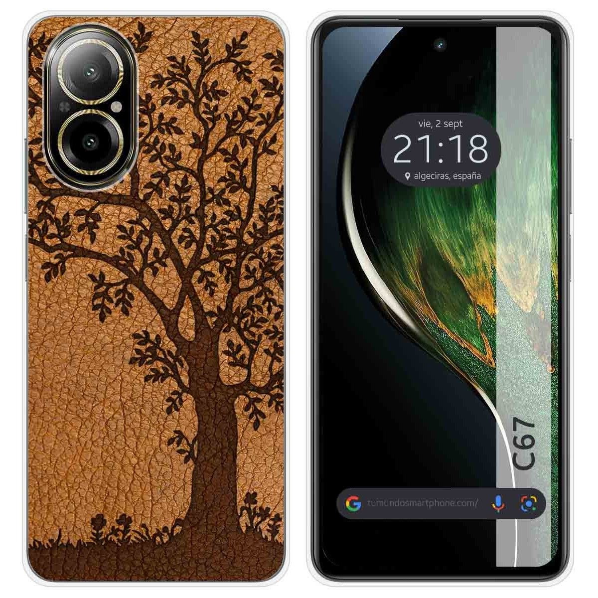 Funda Silicona para Realme C67 4G diseño Cuero 03 Dibujos