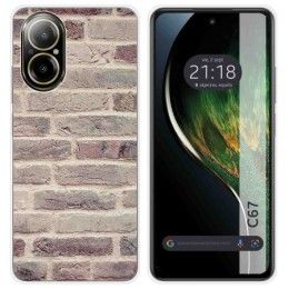 Funda Silicona para Realme C67 4G diseño Ladrillo 01 Dibujos