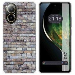Funda Silicona para Realme C67 4G diseño Ladrillo 02 Dibujos