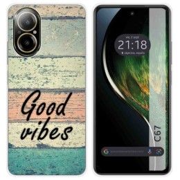 Funda Silicona para Realme C67 4G diseño Madera 01 Dibujos