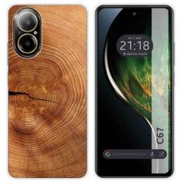 Funda Silicona para Realme C67 4G diseño Madera 04 Dibujos