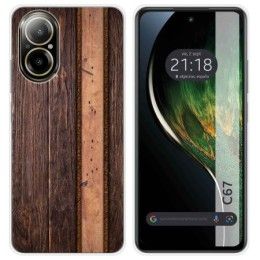 Funda Silicona para Realme C67 4G diseño Madera 05 Dibujos