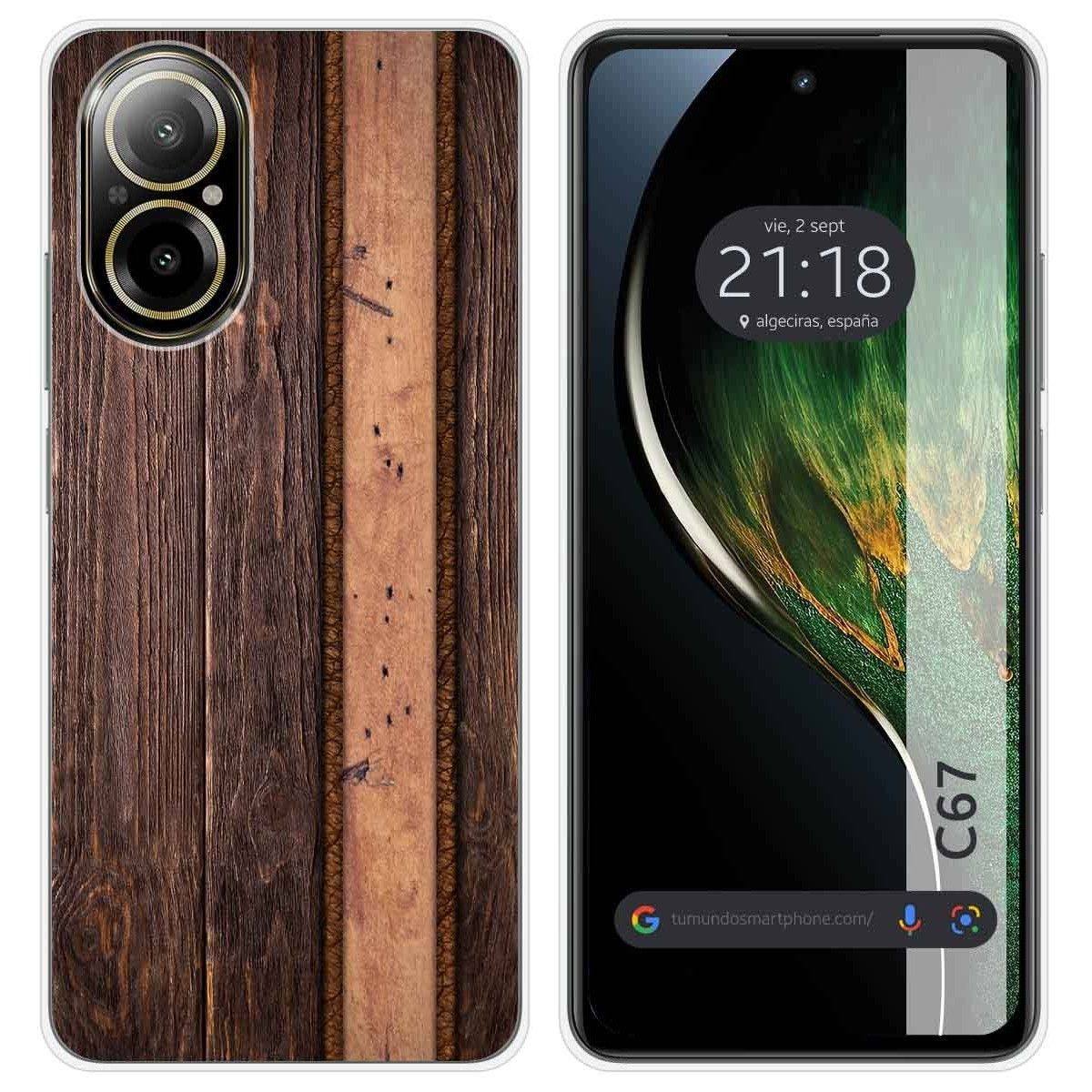 Funda Silicona para Realme C67 4G diseño Madera 05 Dibujos