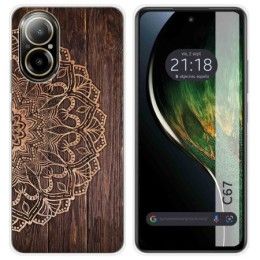 Funda Silicona para Realme C67 4G diseño Madera 06 Dibujos