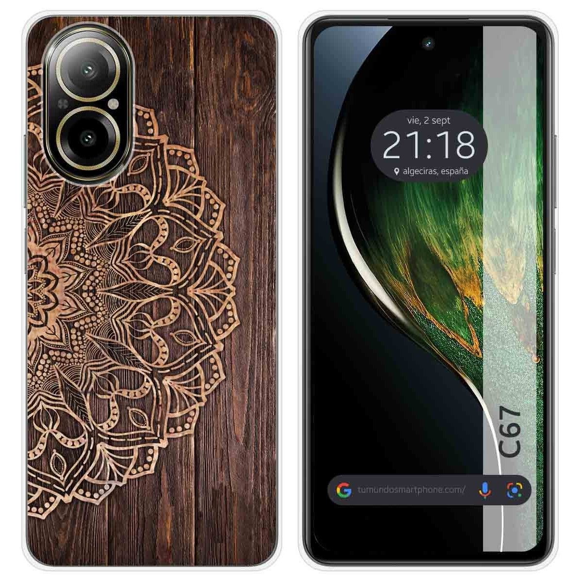 Funda Silicona para Realme C67 4G diseño Madera 06 Dibujos