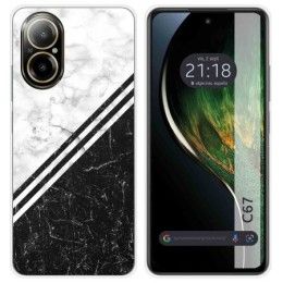 Funda Silicona para Realme C67 4G diseño Mármol 01 Dibujos