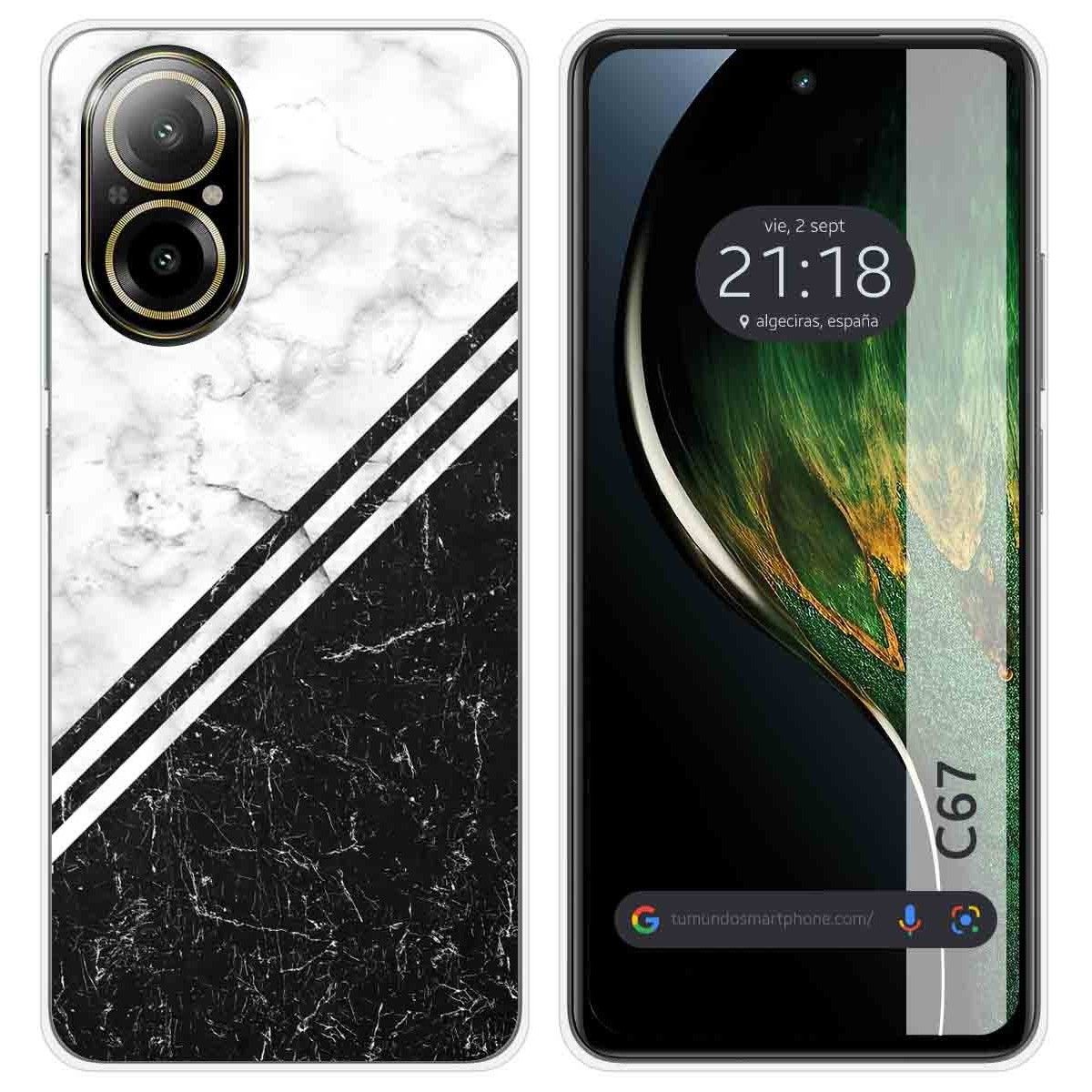 Funda Silicona para Realme C67 4G diseño Mármol 01 Dibujos