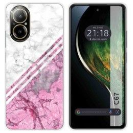 Funda Silicona para Realme C67 4G diseño Mármol 03 Dibujos