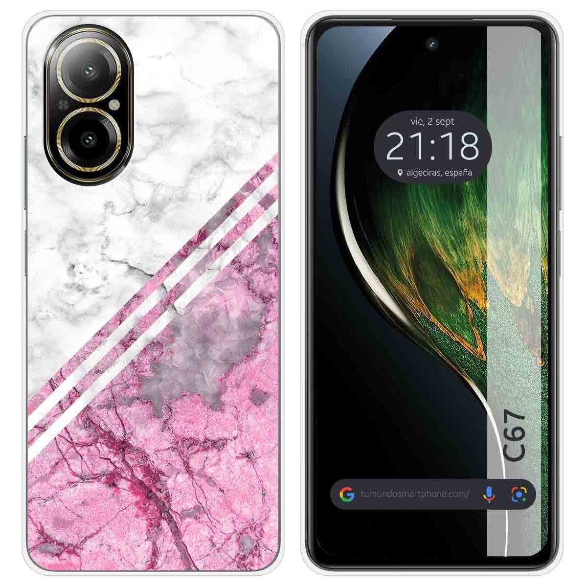 Funda Silicona para Realme C67 4G diseño Mármol 03 Dibujos