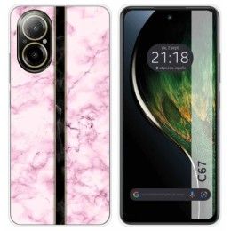 Funda Silicona para Realme C67 4G diseño Mármol 04 Dibujos