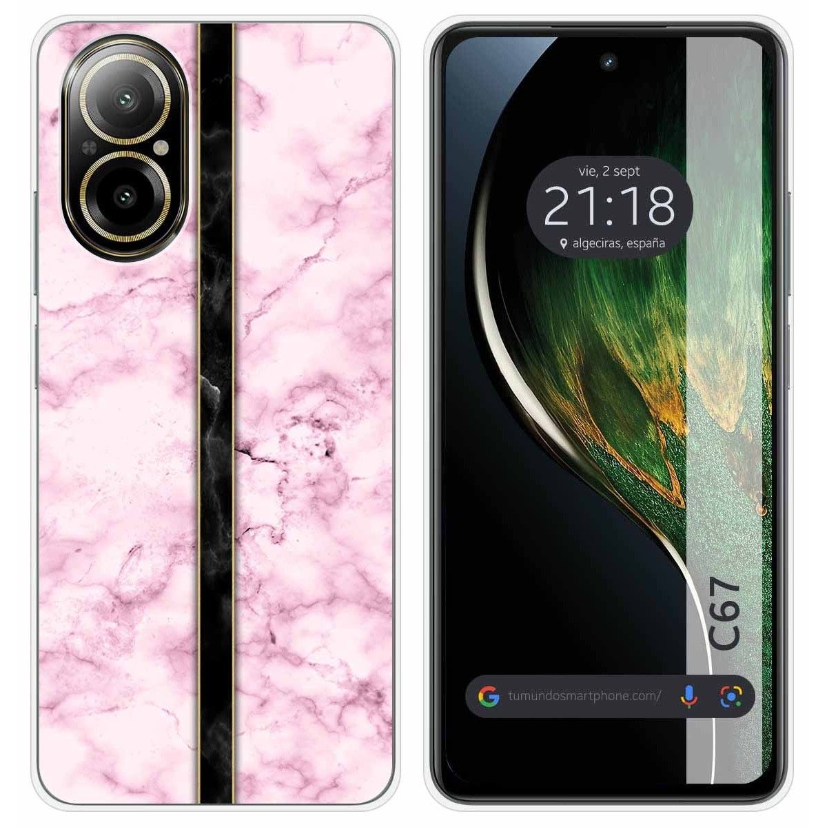 Funda Silicona para Realme C67 4G diseño Mármol 04 Dibujos