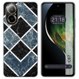 Funda Silicona para Realme C67 4G diseño Mármol 06 Dibujos