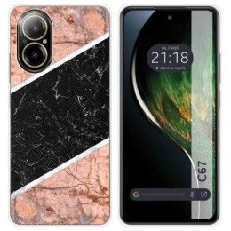 Funda Silicona para Realme C67 4G diseño Mármol 07 Dibujos
