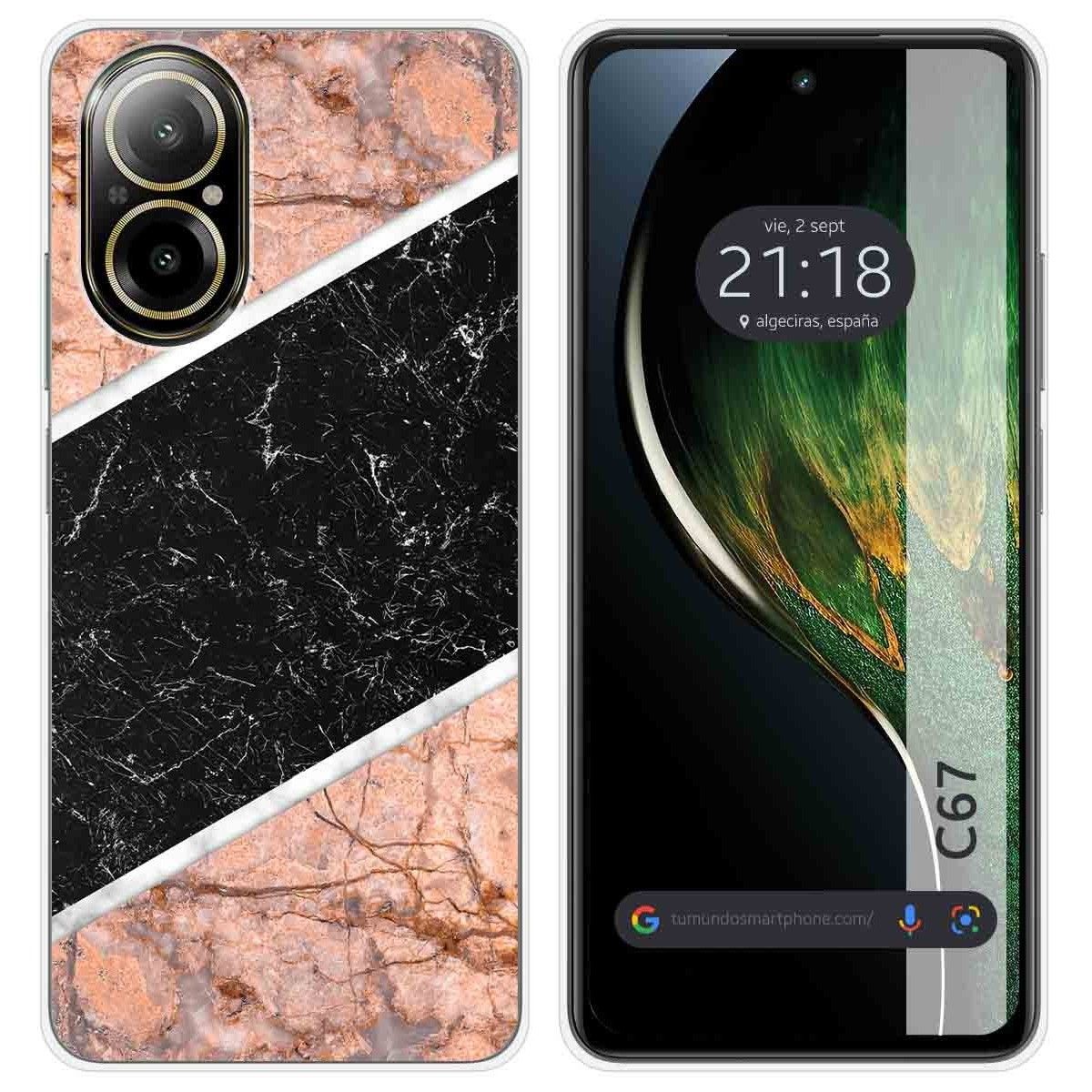 Funda Silicona para Realme C67 4G diseño Mármol 07 Dibujos