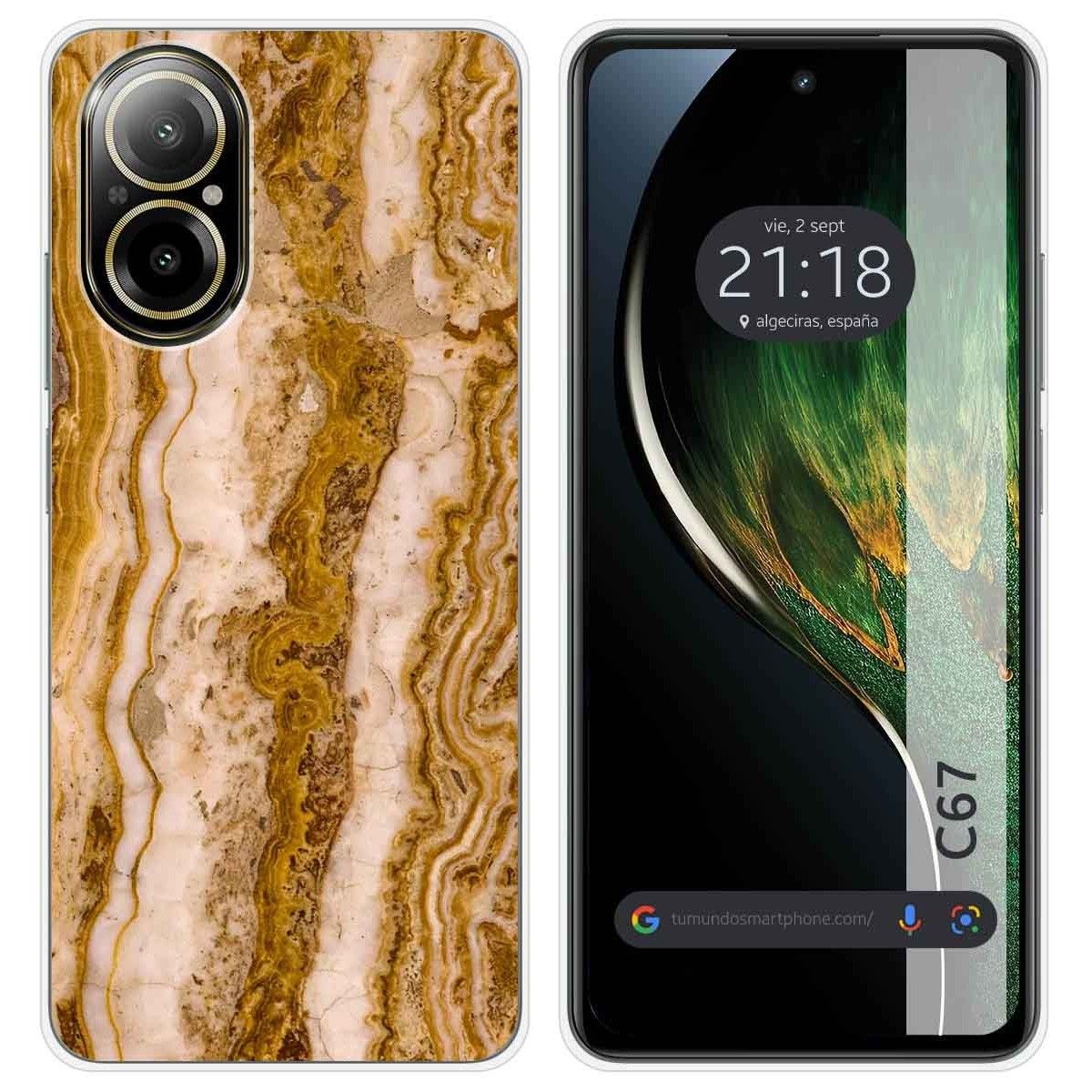 Funda Silicona para Realme C67 4G diseño Mármol 10 Dibujos