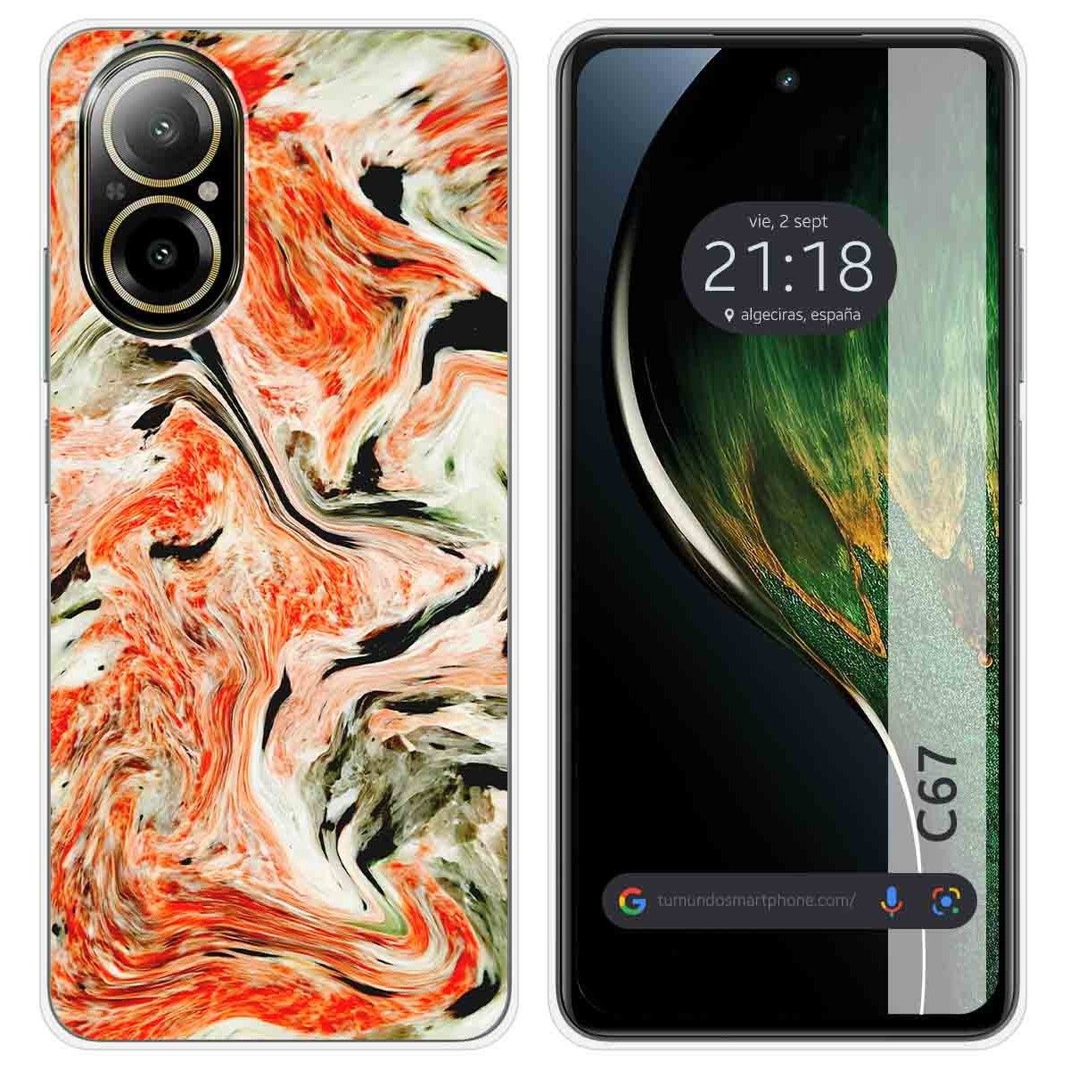 Funda Silicona para Realme C67 4G diseño Mármol 12 Dibujos