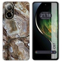 Funda Silicona para Realme C67 4G diseño Mármol 14 Dibujos