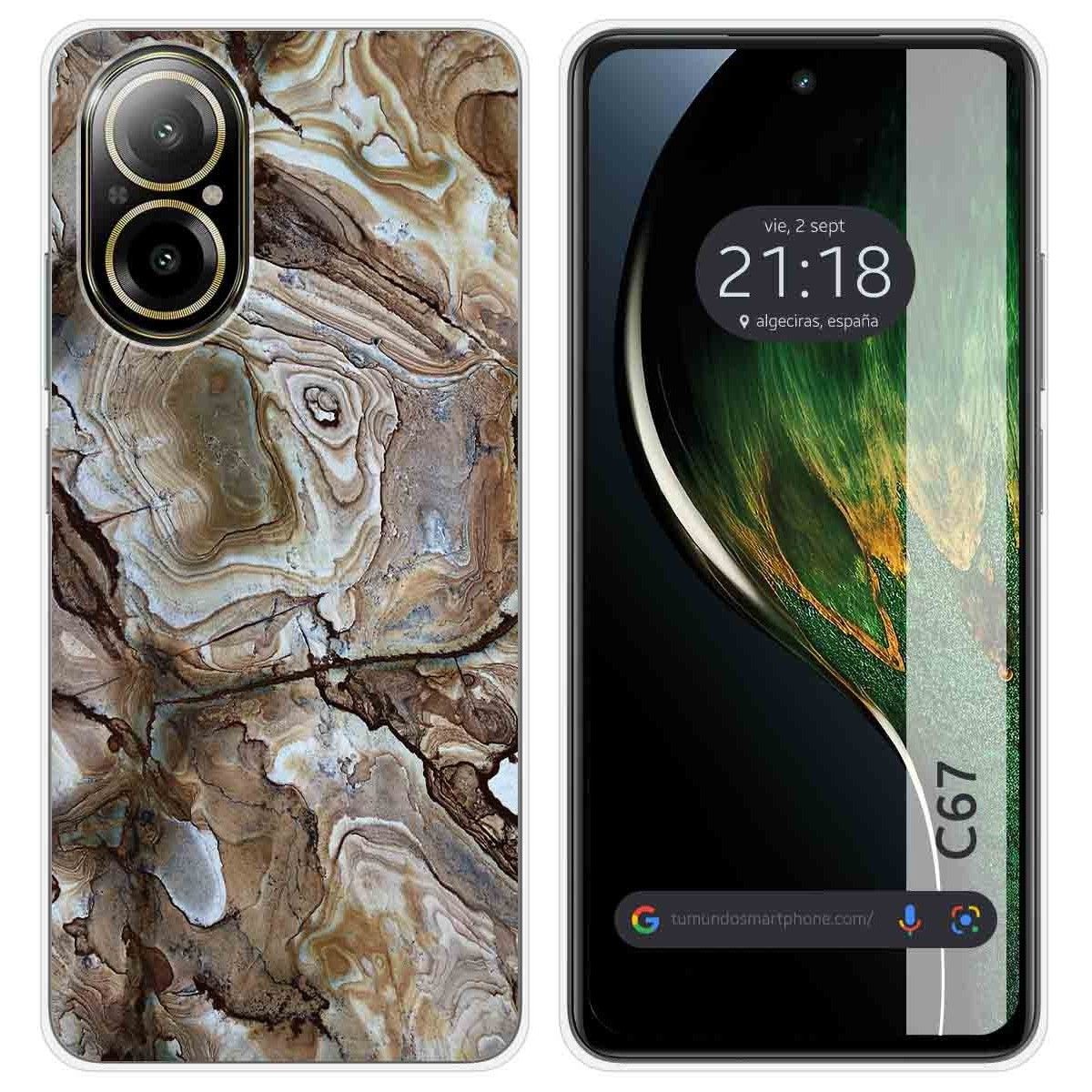 Funda Silicona para Realme C67 4G diseño Mármol 14 Dibujos