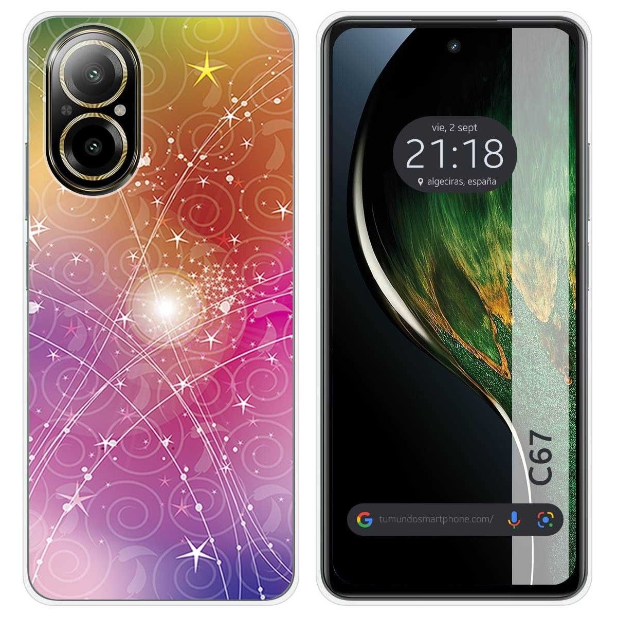 Funda Silicona para Realme C67 4G diseño Abstracto Dibujos