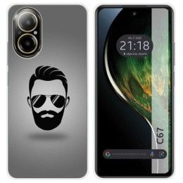 Funda Silicona para Realme C67 4G diseño Barba Dibujos