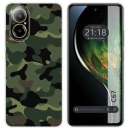 Funda Silicona para Realme C67 4G diseño Camuflaje Dibujos