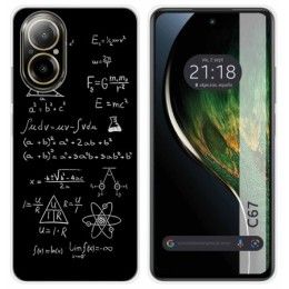 Funda Silicona para Realme C67 4G diseño Formulas Dibujos