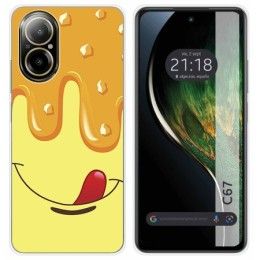 Funda Silicona para Realme C67 4G diseño Helado Vainilla Dibujos