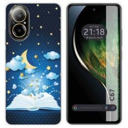 Funda Silicona para Realme C67 4G diseño Libro Cuentos Dibujos