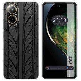 Funda Silicona para Realme C67 4G diseño Neumatico Dibujos