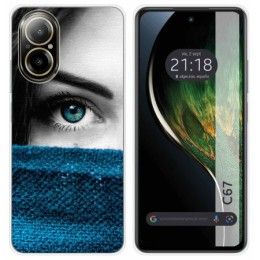 Funda Silicona para Realme C67 4G diseño Ojo Dibujos