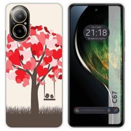 Funda Silicona para Realme C67 4G diseño Pajaritos Dibujos
