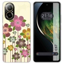 Funda Silicona para Realme C67 4G diseño Primavera En Flor Dibujos