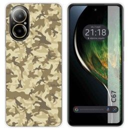 Funda Silicona para Realme C67 4G diseño Sand Camuflaje Dibujos