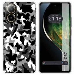 Funda Silicona para Realme C67 4G diseño Snow Camuflaje Dibujos