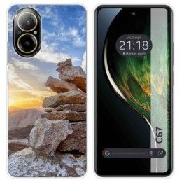 Funda Silicona para Realme C67 4G diseño Sunset Dibujos
