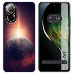 Funda Silicona para Realme C67 4G diseño Tierra Dibujos