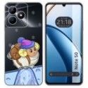 Funda Silicona Transparente para Realme Note 50 diseño Cabra Dibujos