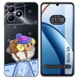 Funda Silicona Transparente para Realme Note 50 diseño Cabra Dibujos