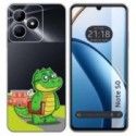Funda Silicona Transparente para Realme Note 50 diseño Coco Dibujos