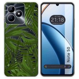 Funda Silicona Transparente para Realme Note 50 diseño Jungla Dibujos