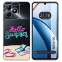 Funda Silicona Transparente para Realme Note 50 diseño Summer Dibujos