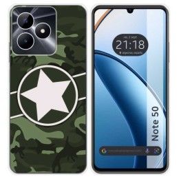 Funda Silicona para Realme Note 50 diseño Camuflaje 01 Dibujos