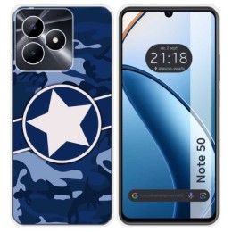 Funda Silicona para Realme Note 50 diseño Camuflaje 03 Dibujos